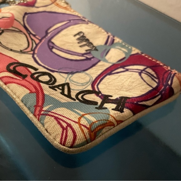 Coach Poppy Multicolor Wristlet - Picture 9 of 12